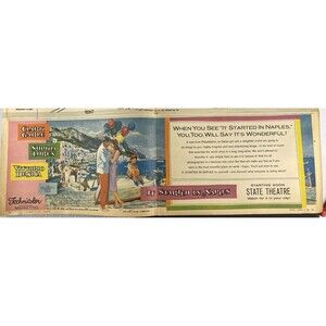 Paramount "It Started in Naples" Clark Gable-Sophia Loren Vintage Print Ad 1960